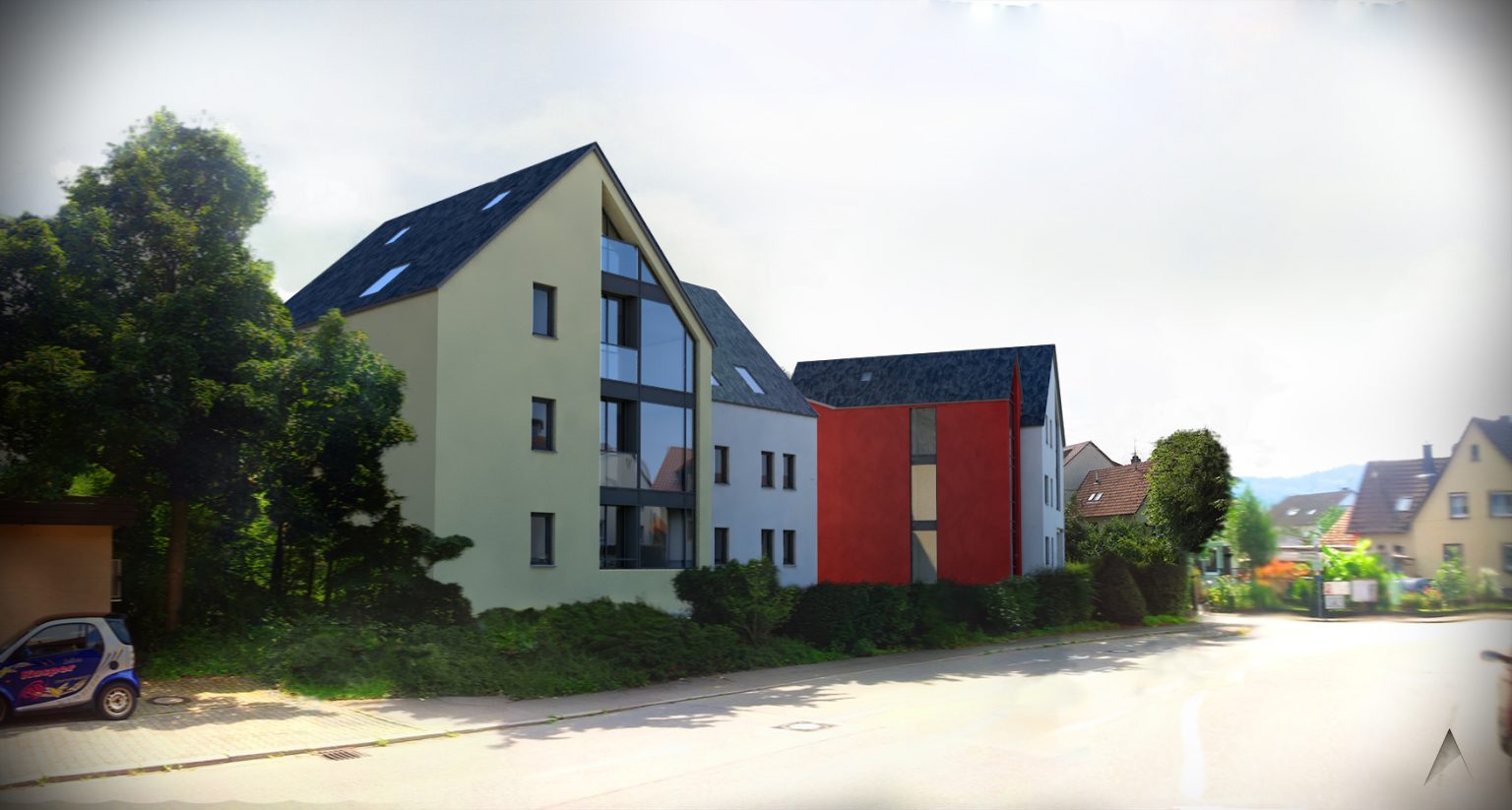 Wohnensemble · Räumliche Studie – Projektbild