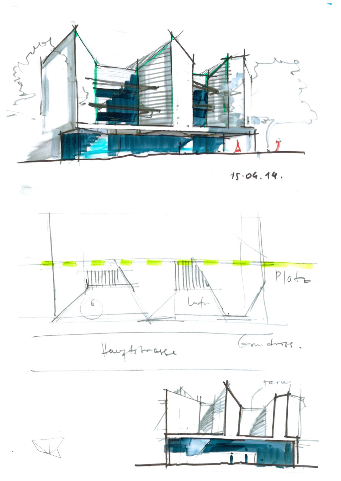 Wohnensemble · Studie für Grossmann Architekten – Projektbild