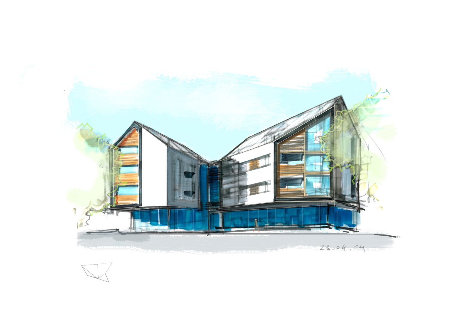 Wohnensemble · Studie für Grossmann Architekten – Projektbild