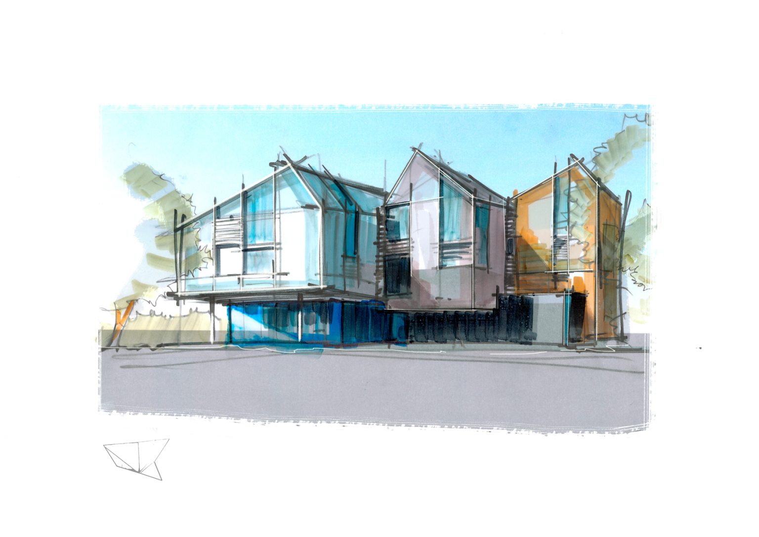 Wohnensemble · Studie für Grossmann Architekten – Projektbild