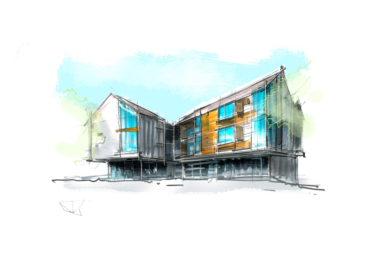 Wohnensemble · Studie für Grossmann Architekten – Projektbild